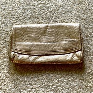 Gold Lauren Merkin clutch